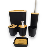 Organizador para Baño color Negro de Plástico 6 piezas